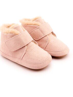 Girl - 5 & 6 - NIB Old Soles Shloofy Powder Pink Suede Booties